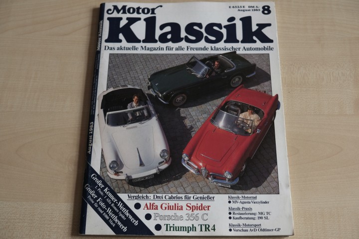 Deckblatt Motor Klassik (08/1985)